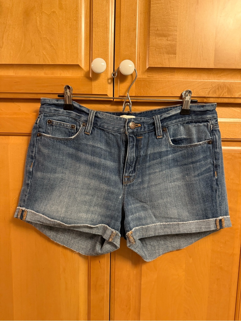 J. Crew Blue Rolled-Cuff Denim Shorts
